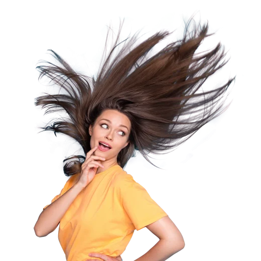mask model hair background